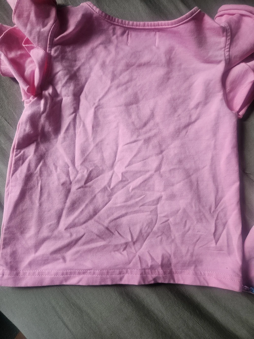 Lola + The Boys Pink Short Set Cherry & Rainbow Neck Trim